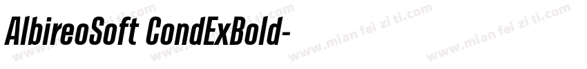 AlbireoSoft CondExBold字体转换
